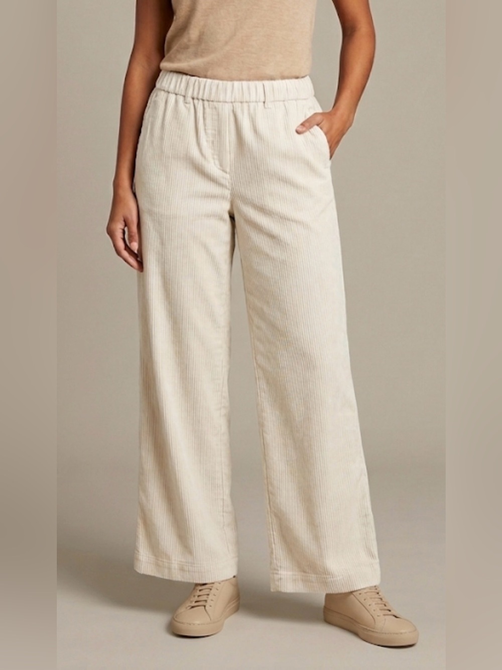 NWT J Jill Elastic Lightweight Corduroy Pants, Size LP
